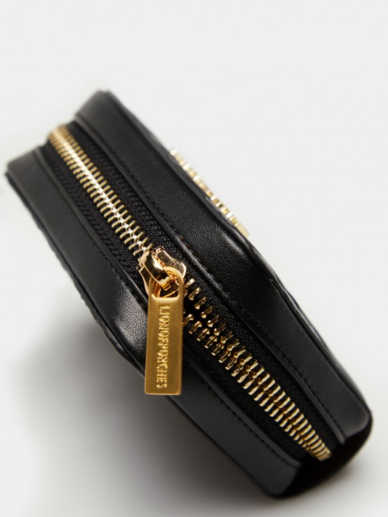 Coin purse with monogram embossed