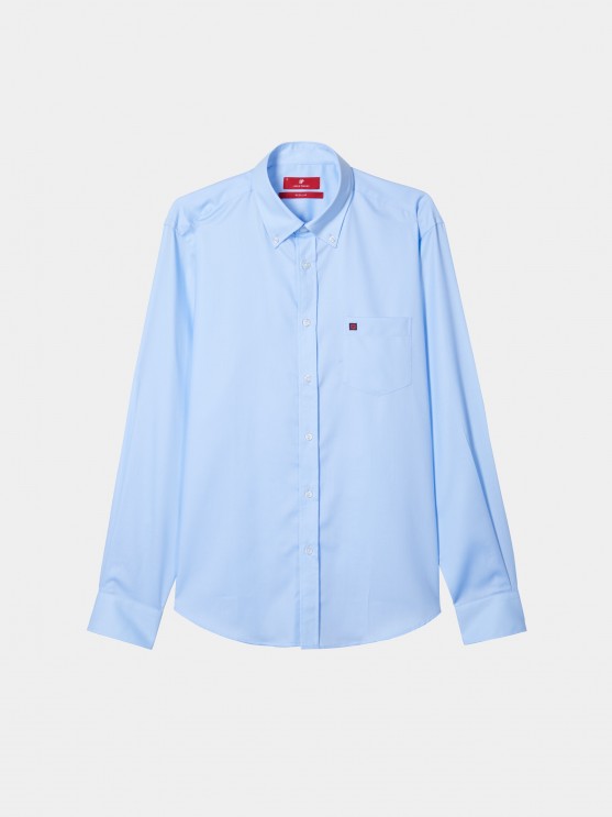 Camisa regular fit de algodo