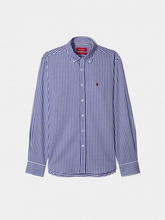 Checkered oxford shirt