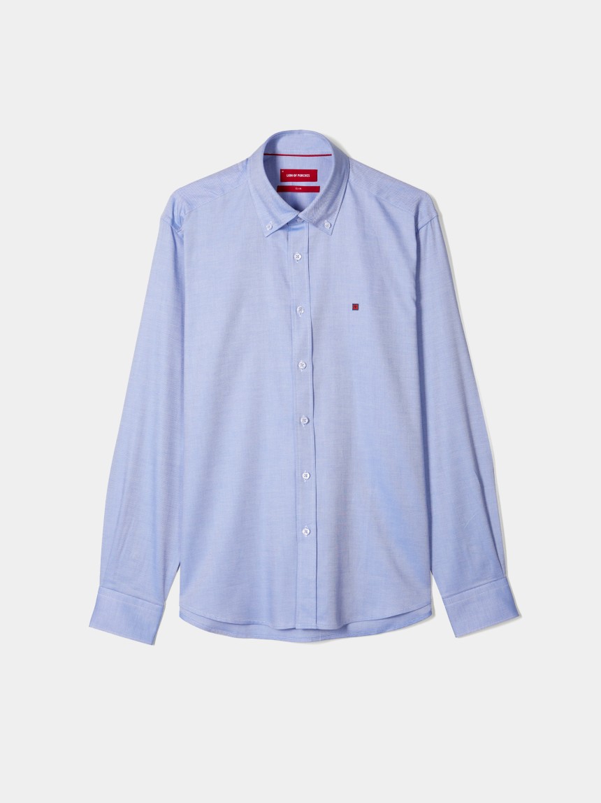 Camisa oxford slim fit