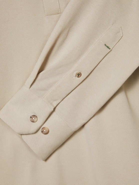 Camisa slim fit em malha piqu