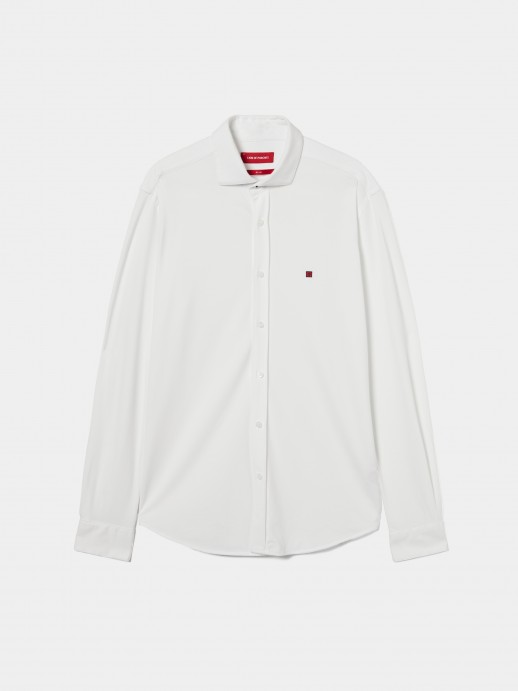 Camisa slim fit de malha