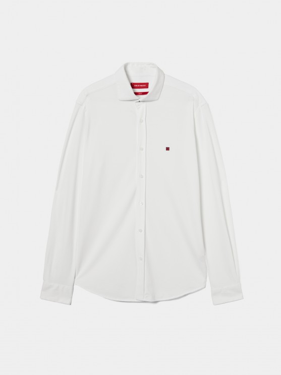 Camisa slim fit de malha