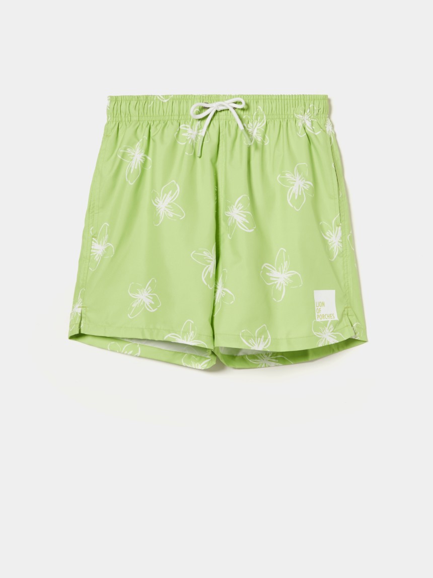Cal��es de banho com padr�o floral