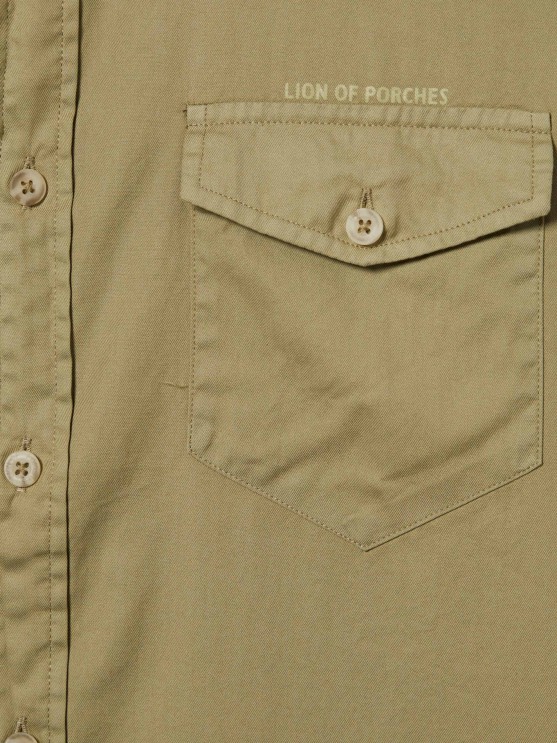 Camisa slim fit de manga curta