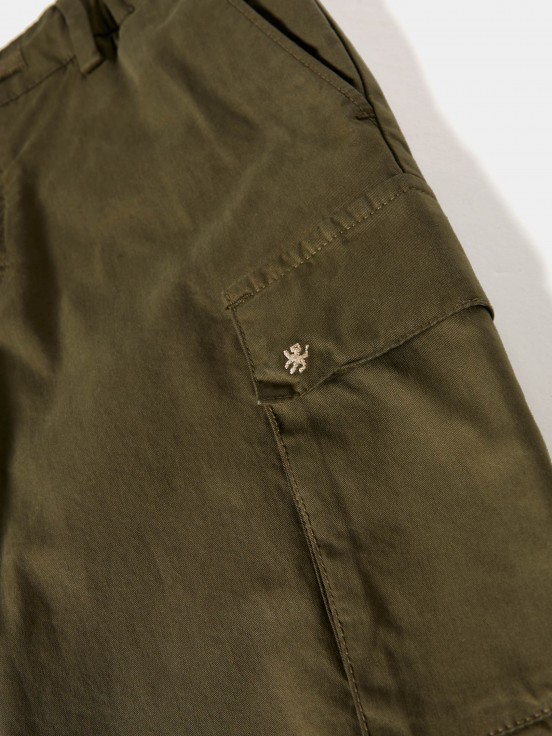 Twill cargo shorts