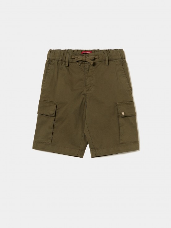 Twill cargo shorts