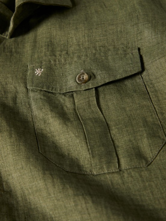 Linen short sleeve shirt