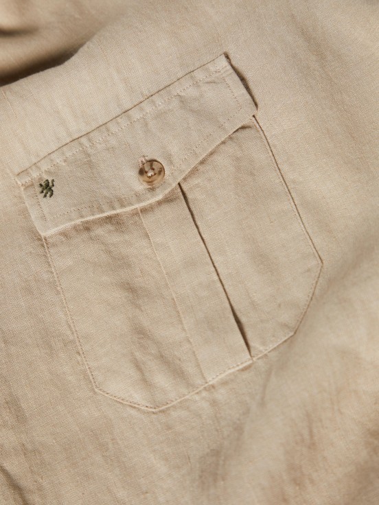 Linen short sleeve shirt