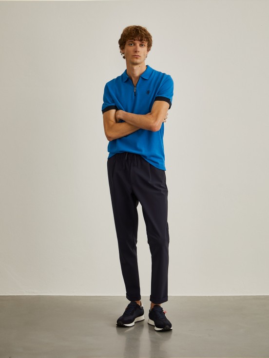 Polo bicolor slim fit