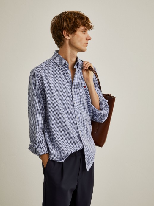 Regular fit checkered shirt