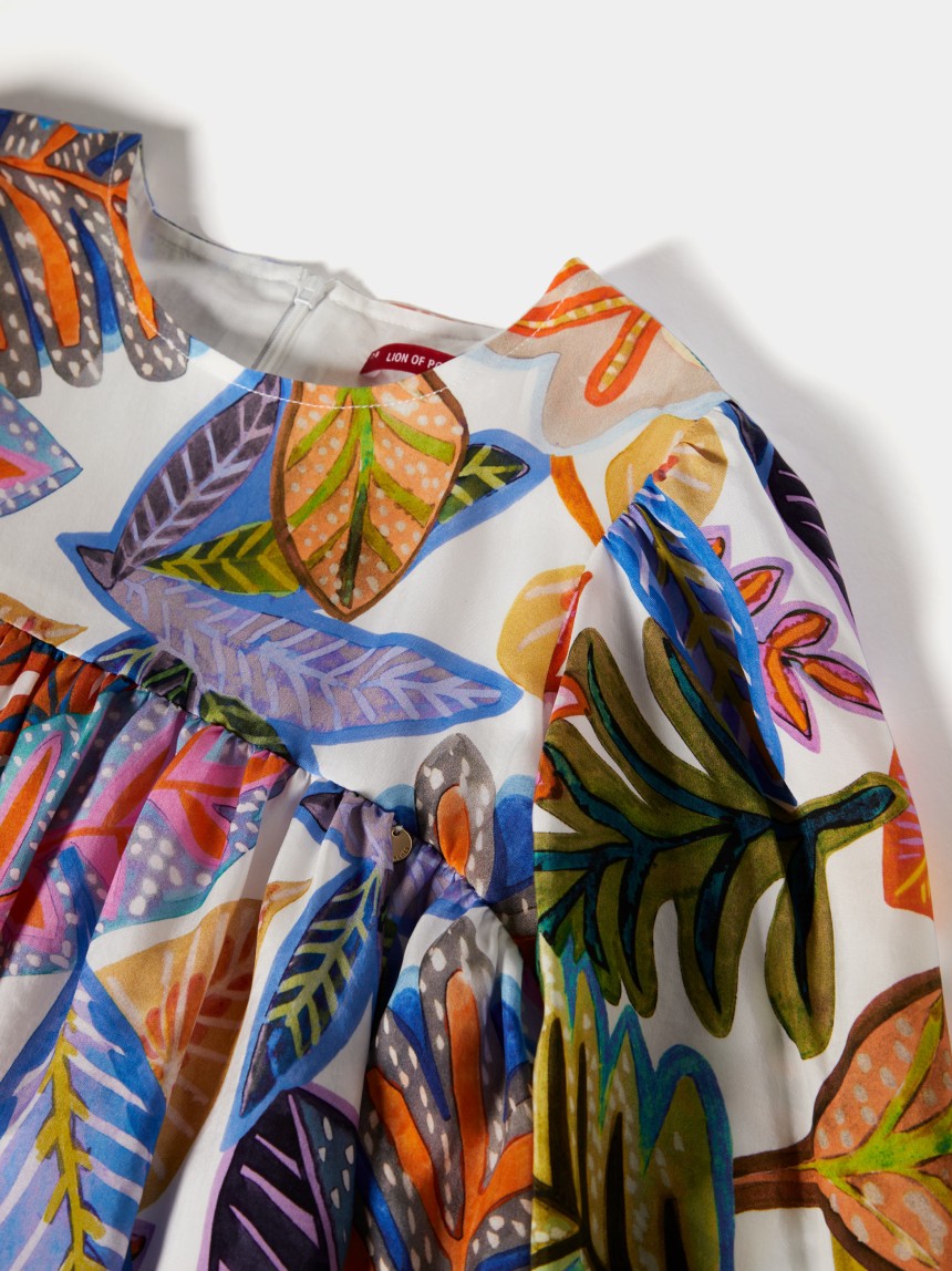 Tropical pattern dress