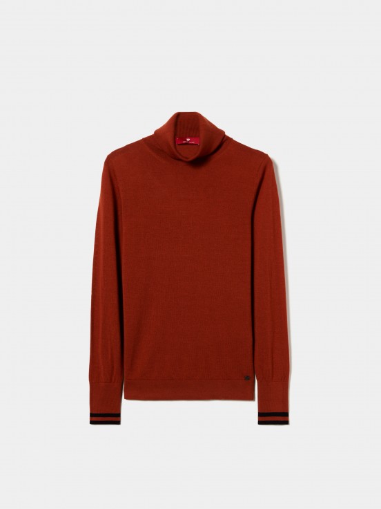 100% merino wool turtleneck sweater