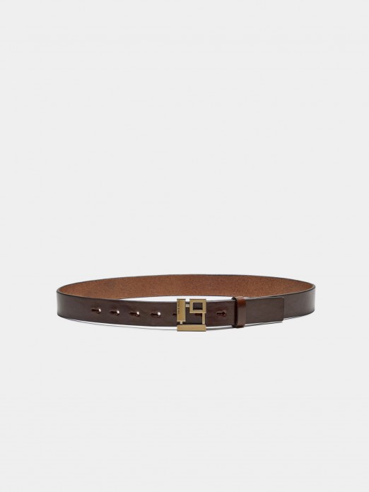 Leather belt