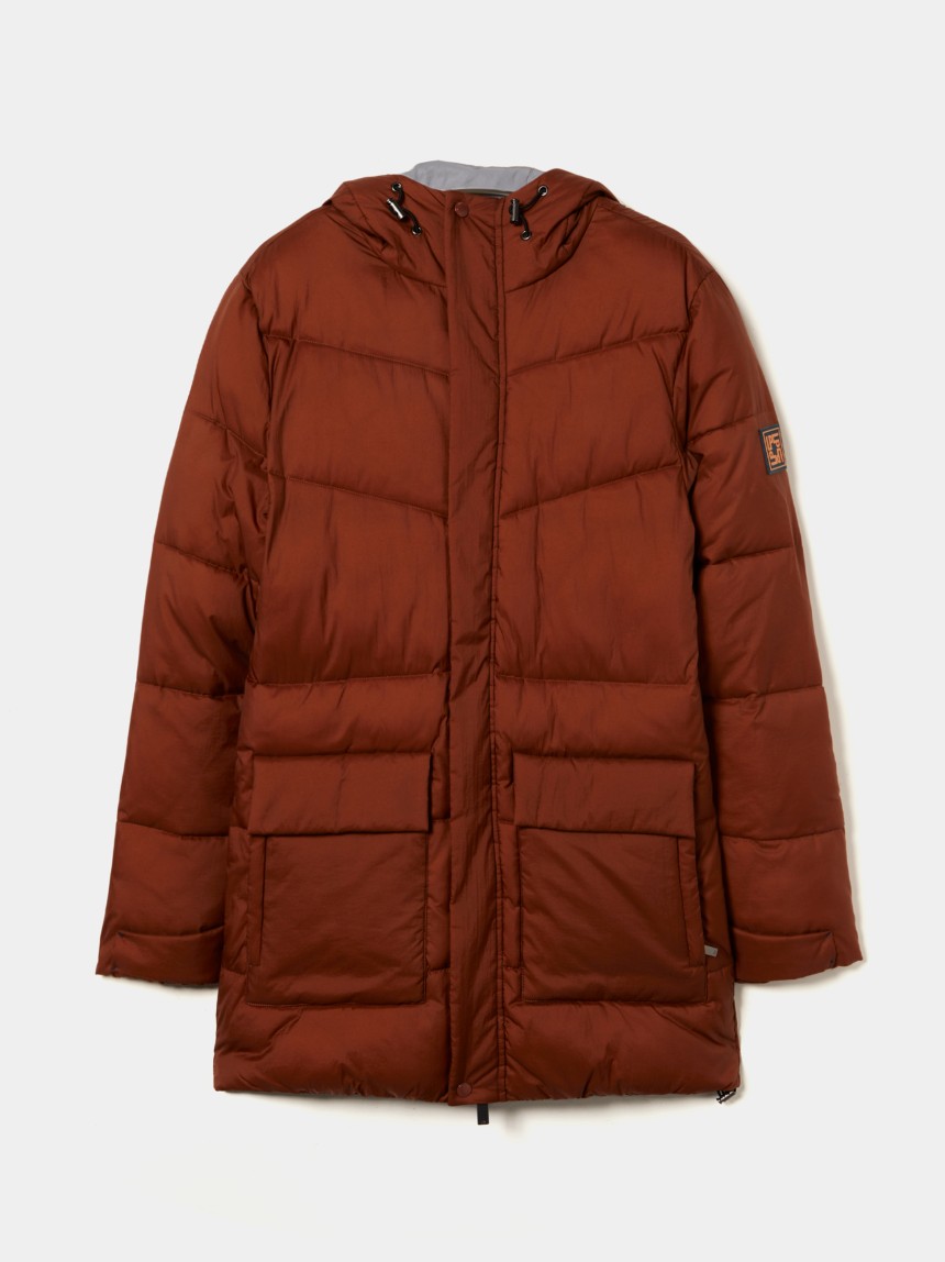Blus�o acolchoado com capuz
