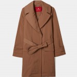 Trench coat with tote bag