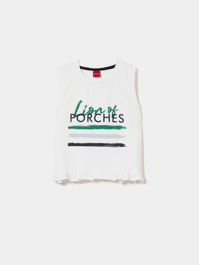 Top com estampado