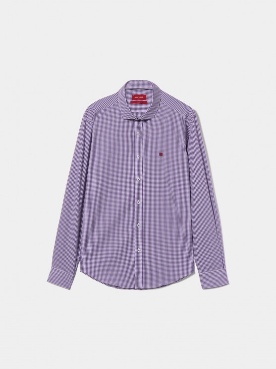 Slim fit check shirt