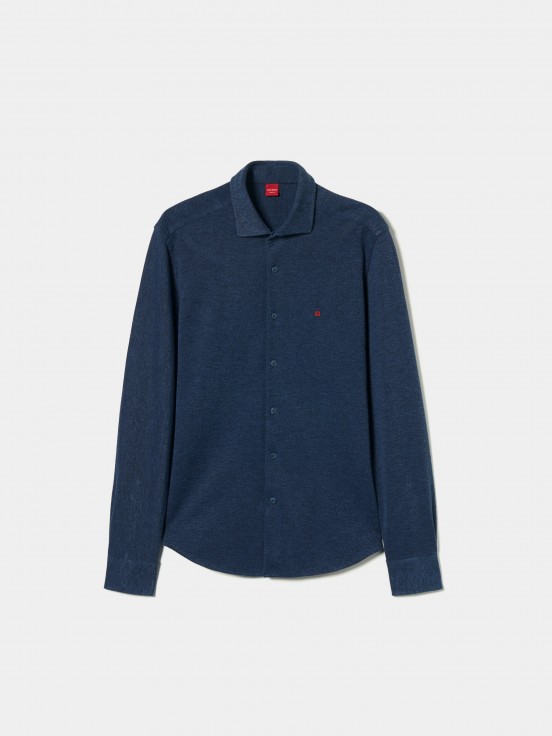 Piqu knit shirt