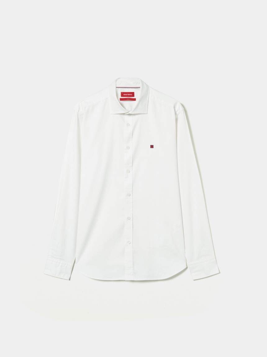 Camisa slim fit oxford