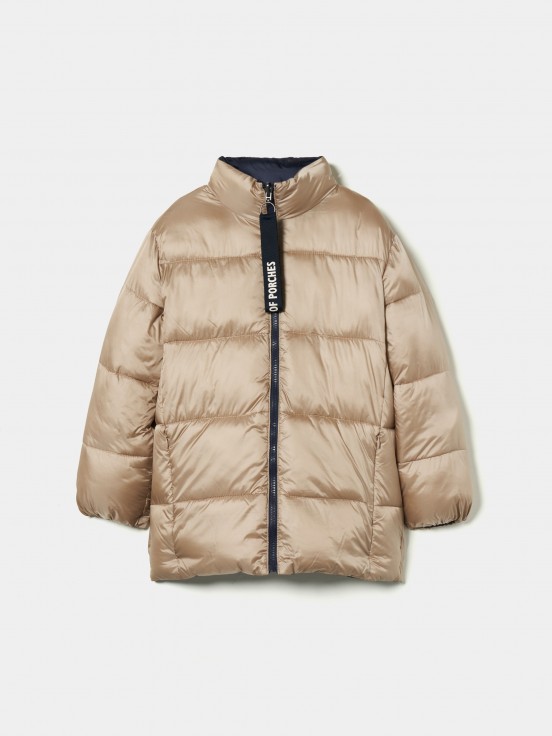 Quilted reversible jacket