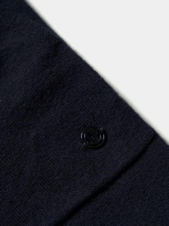Cotton and cashmere trousers
