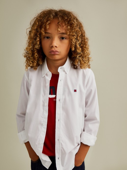 Camisa em popelina