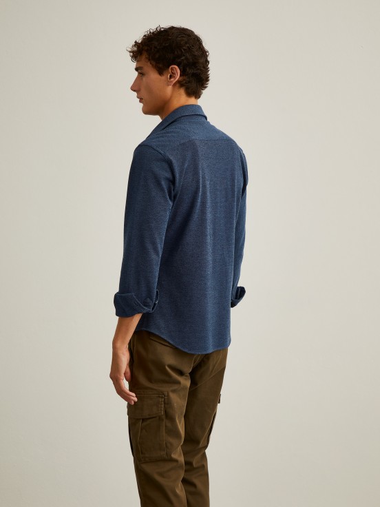 Piqu knit shirt