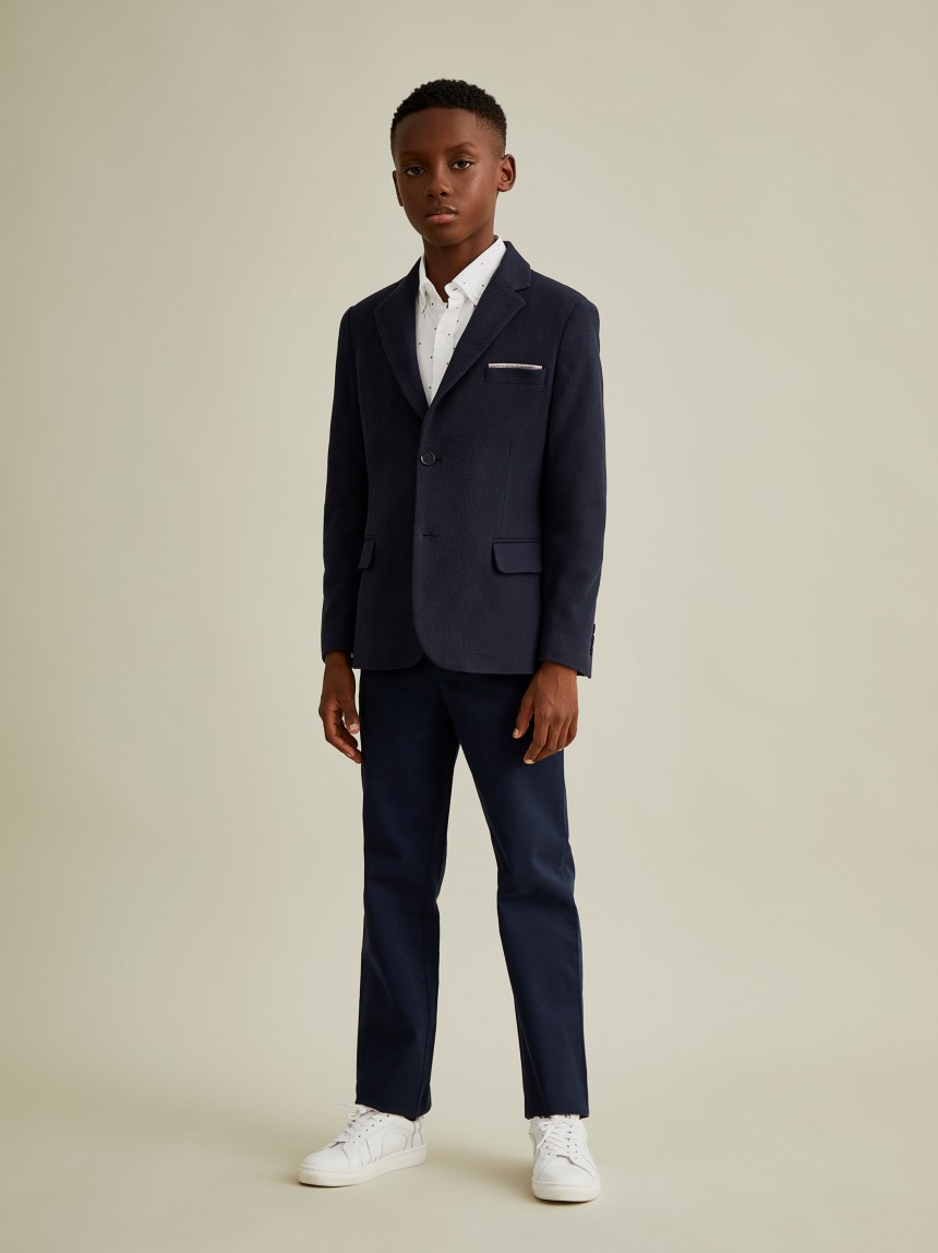Blazer em malha piqu�