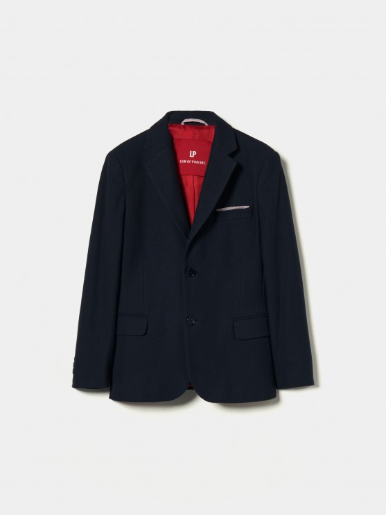 Piqu knit blazer