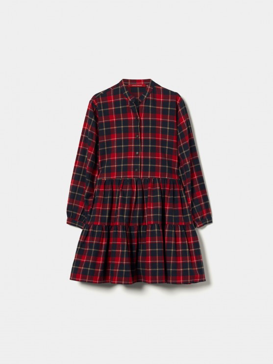 Checkered pattern dress