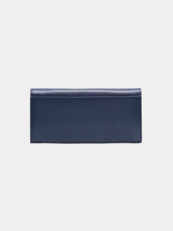 100% leather rectangular wallet