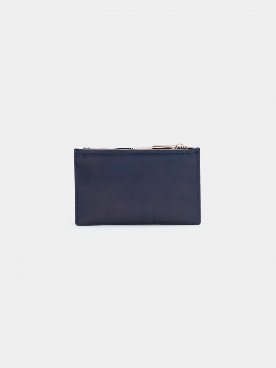 100% leather rectangular purse