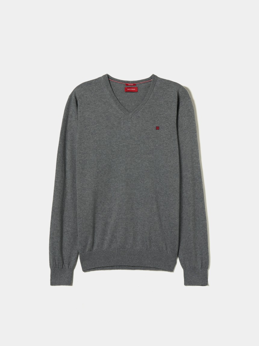 Pullover decote em V