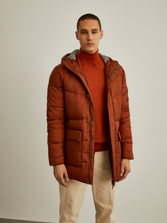 Padded jacket with hood