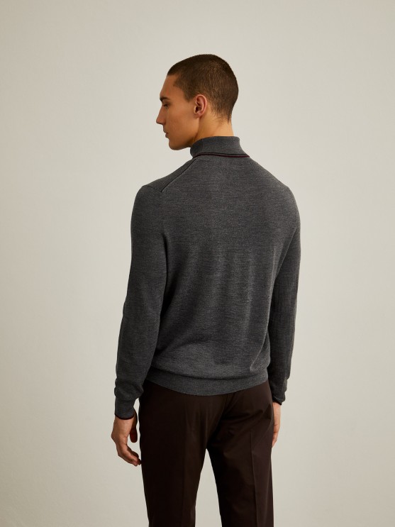 Camisola de gola alta de l merino