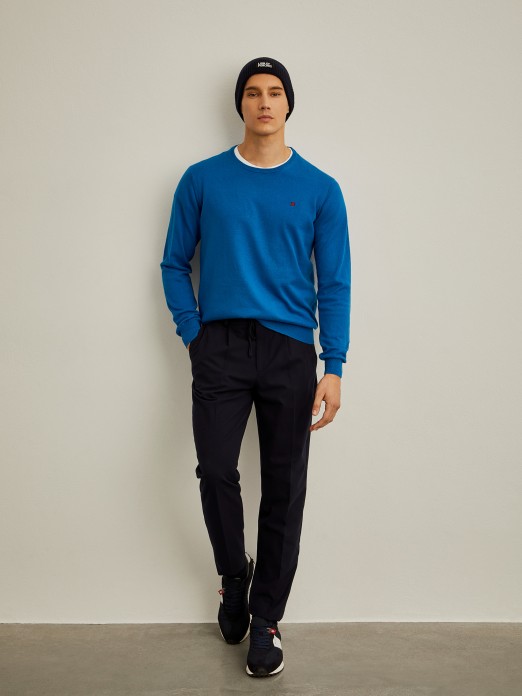 Cotton and cashmere sweater