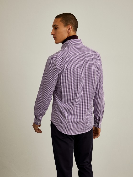 Slim fit check shirt