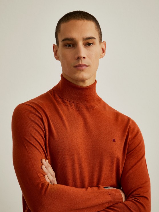 High neck jersey