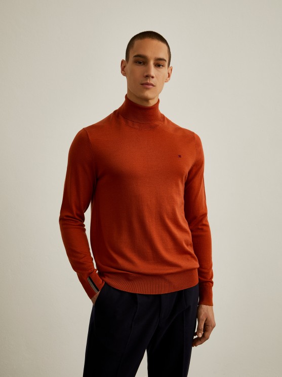 High neck jersey