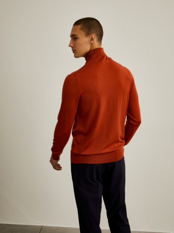 High neck jersey