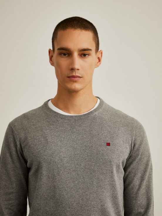 Cotton and cashmere sweater