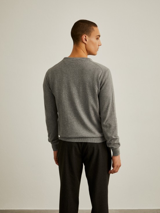 Cotton and cashmere sweater