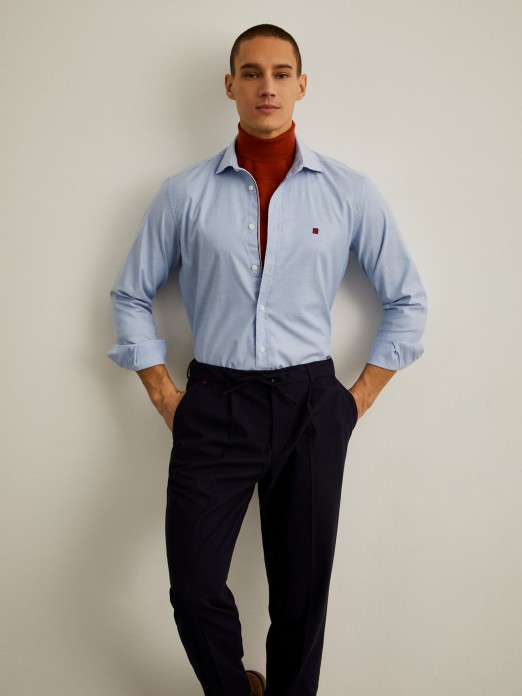 Shirt in oxford fabric