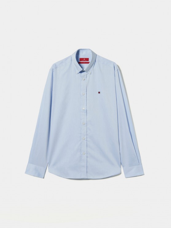 Camisa slim fit de algodo