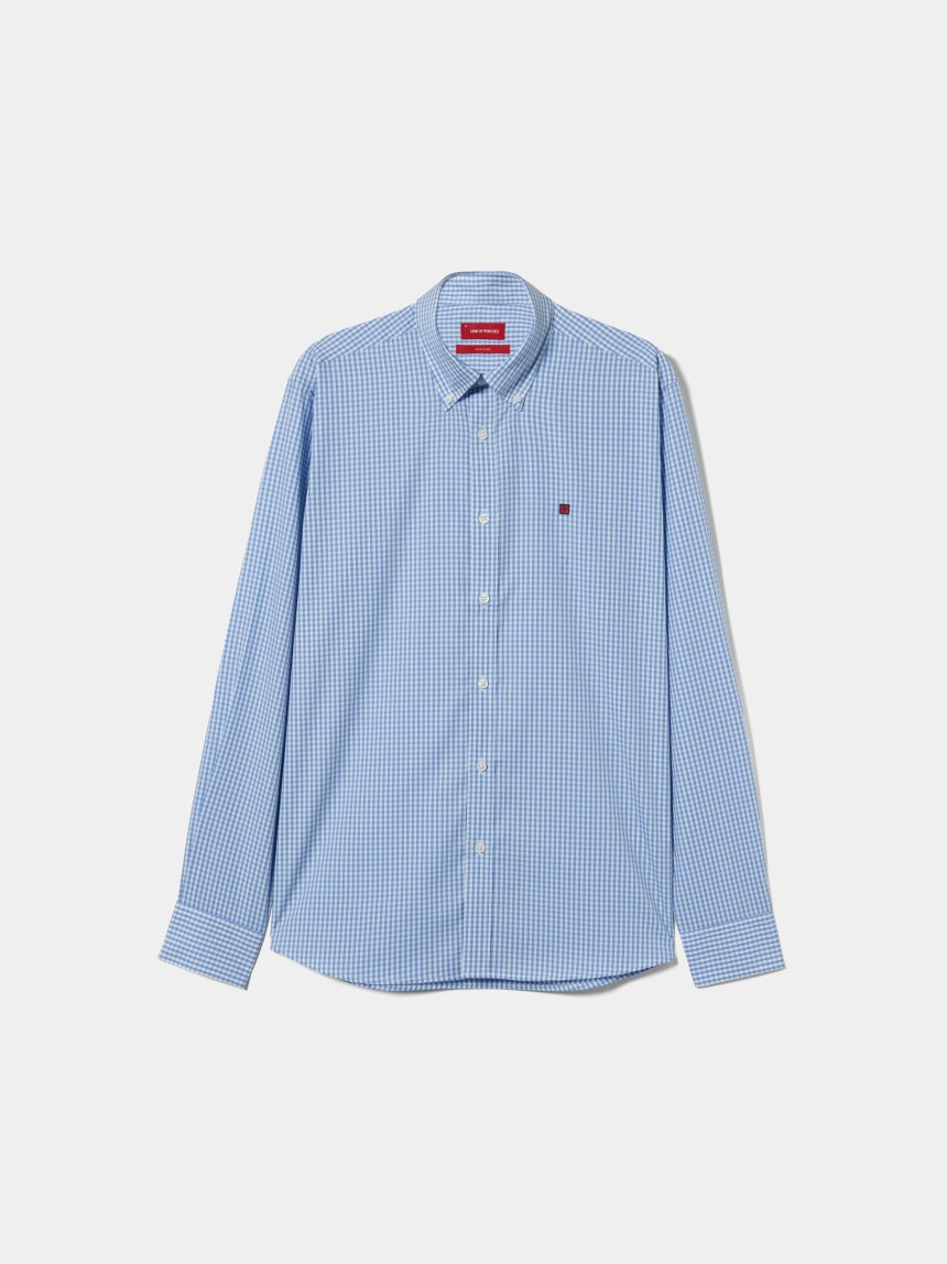 Camisa regular fit quadrados
