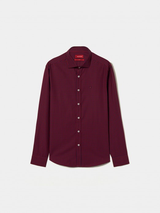 Slim fit checkered shirt