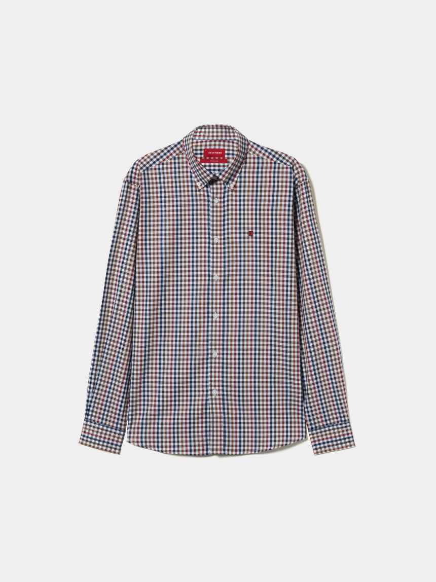 Camisa quadrados regular fit