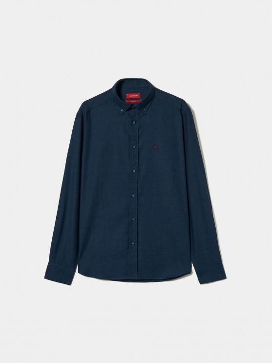 Regular fit flannel shirt