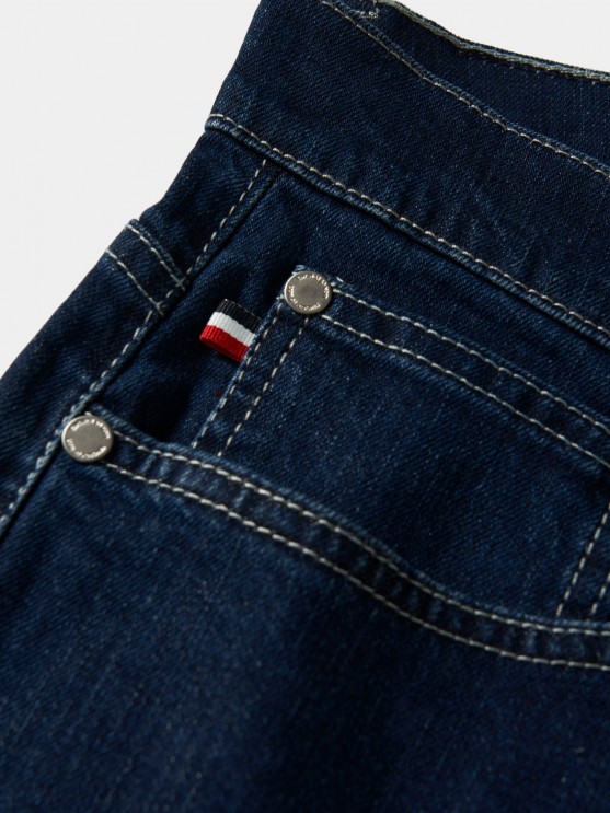 Regular fit denim trousers